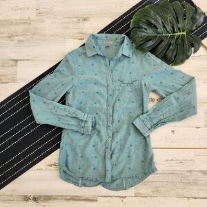 Horny Toad Toad&Co Roxann Button Down Printed Shirt XS